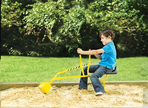 kids sand pit backhoe digger